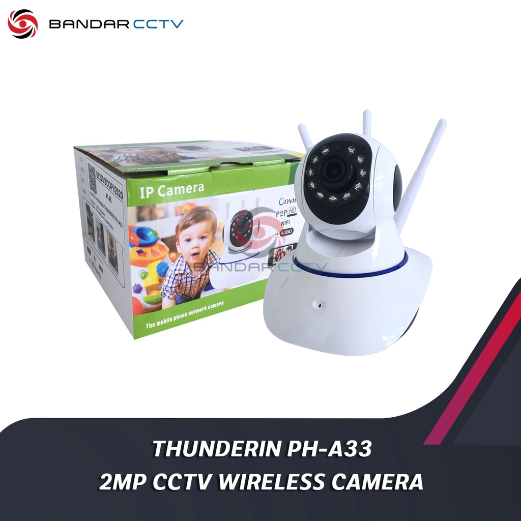 IP Kamera Thunderin PH A33 Babycam 2MP CCTV Wireless Camera App Yosee