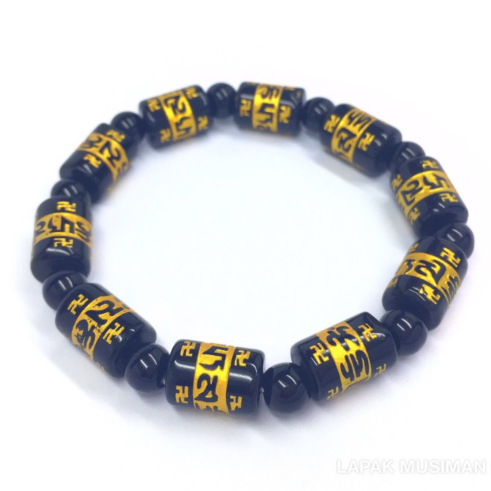 [Bayar di Tempat] Gelang Giok Mantra Buddha