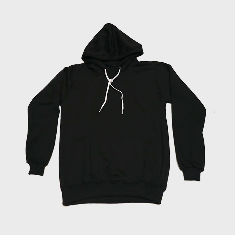 

Hoodie Black Polos Basic No Label No Tag