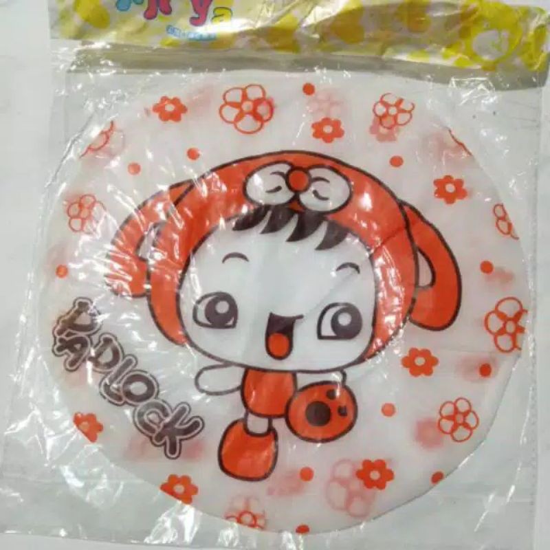 SHOWER CAP WATERPROOF KARAKTER LUCU COVER PENUTUP KEPALA WATERPROOF