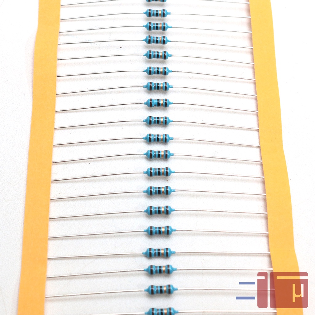 x10 Resistor 18R 18 Ohm 1/4W Metal Film 1% Taiwan Kaki Tembaga