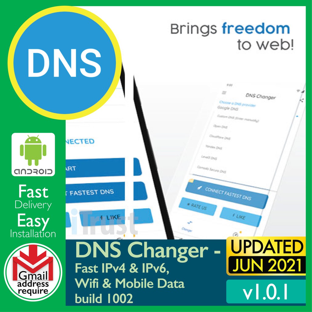 

DNS Chngr - Fst IPv4 & IPv6, Wf & Mbl Dt v1.0.1 Prmm Unlckd [SmrtPhn-Andrd] - Dgtl Dwnld