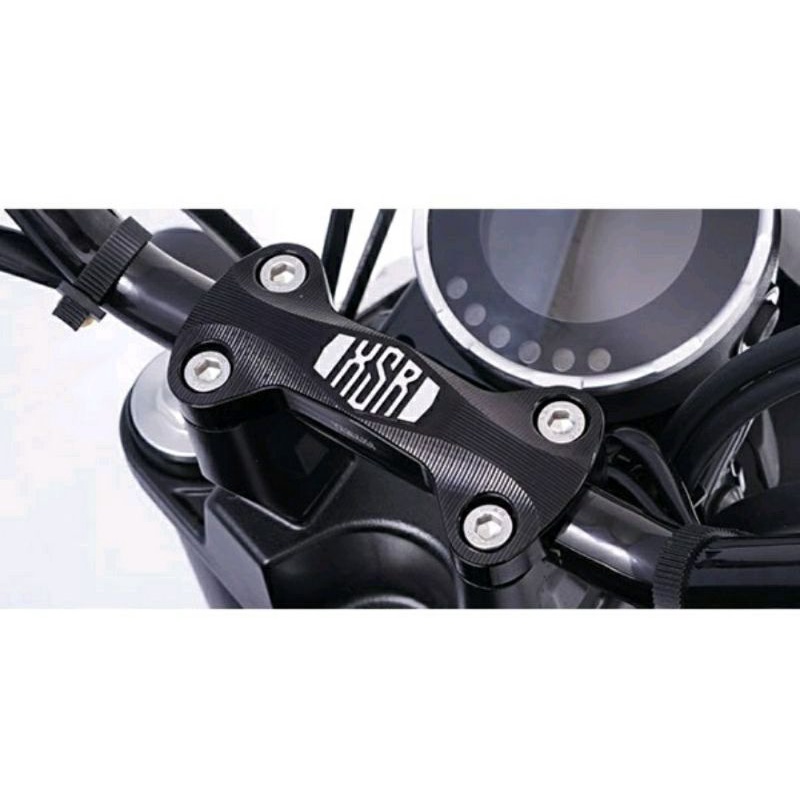 holder stang xsr 155 pengunci stang atas xsr 155 aksesoris xsr 155 holder handle upper black