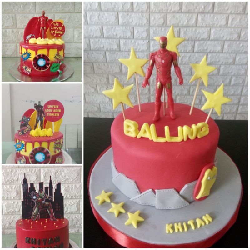 

Iron man / kue ulang tahun / birthday cake / kue custom cimahi