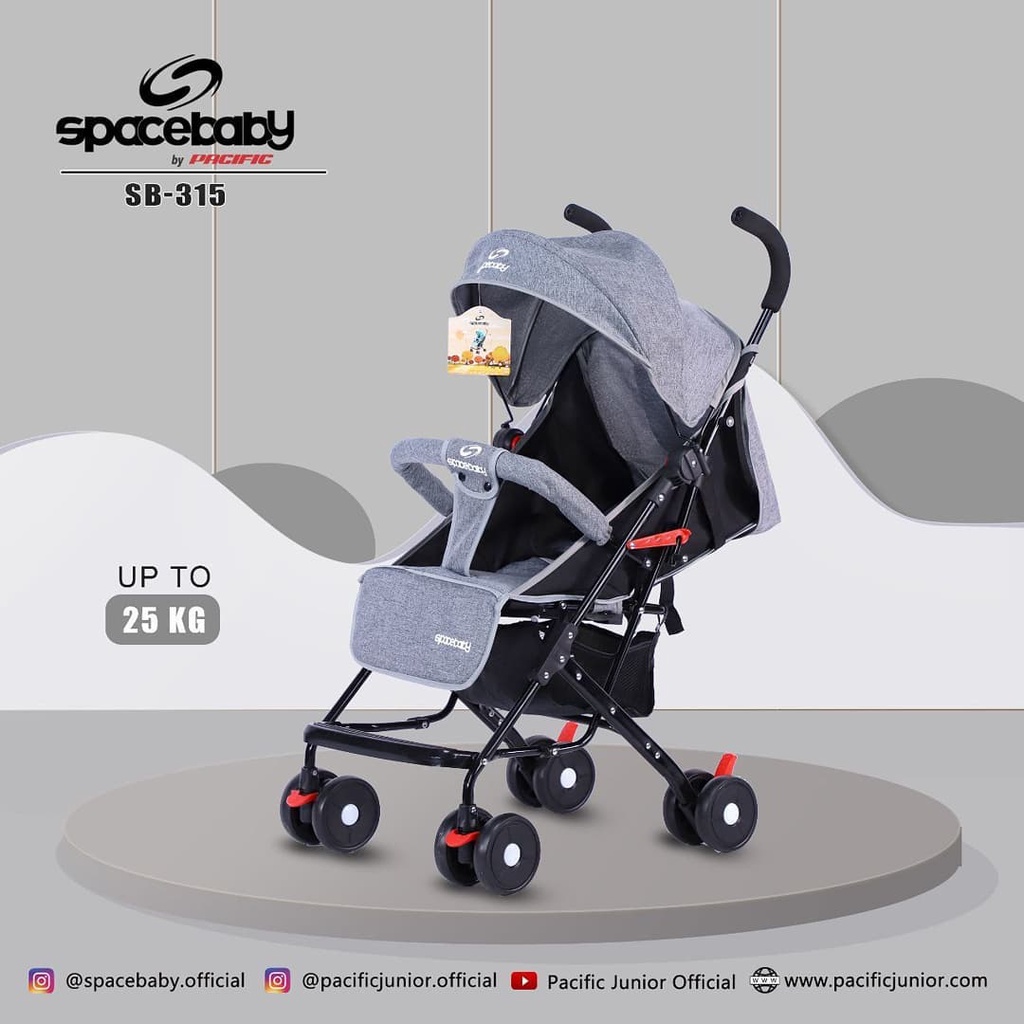 Stroller Space Baby SB 315 Stroller Cabin Size Murah Spacebaby