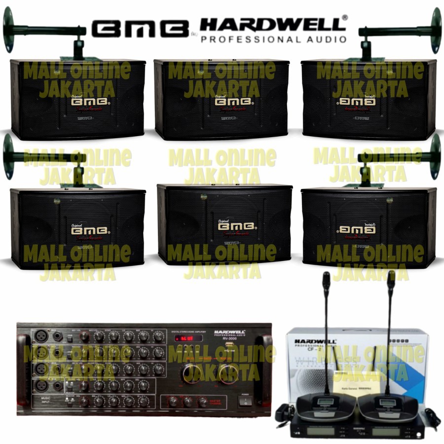 Paket sound system Bmb 10 inch Ruangan indoor original Hardwell