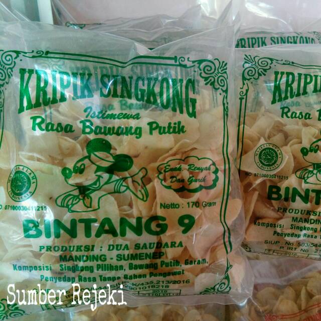 Kripik Singkong BINTANG 9 170 gr
