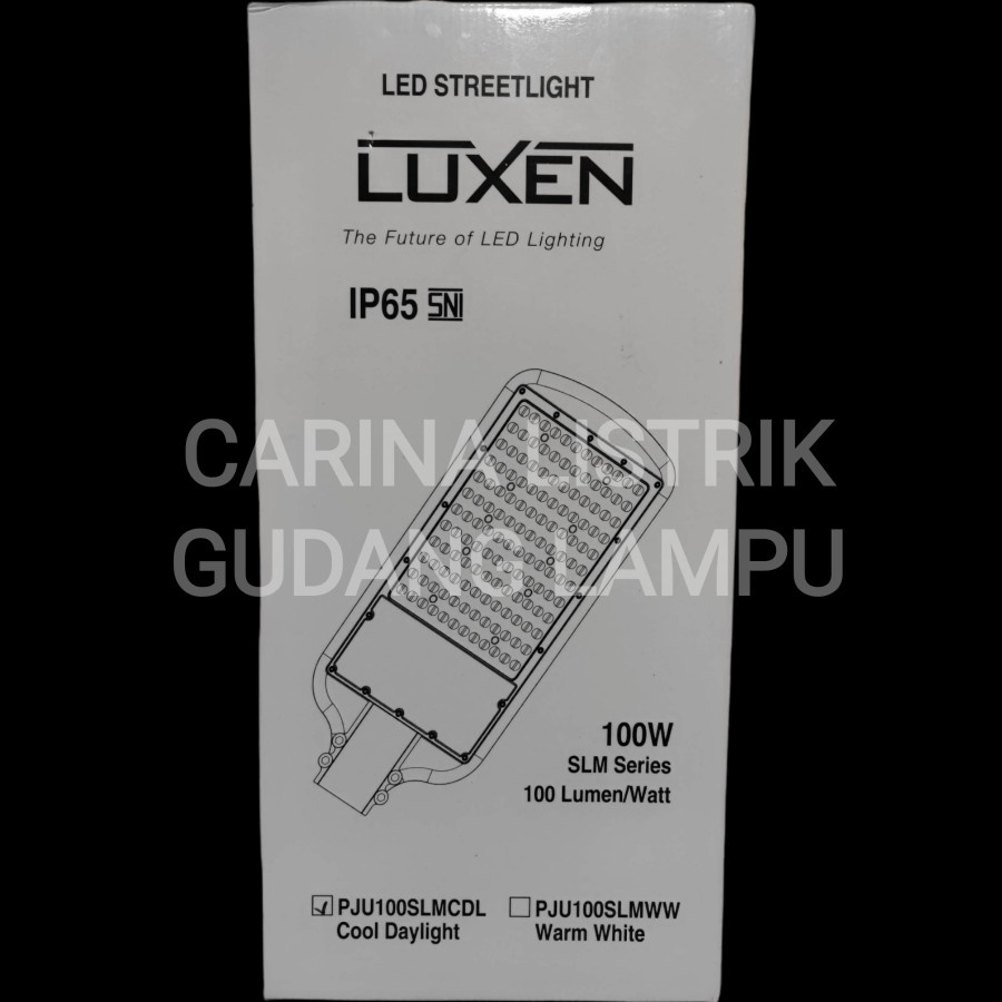 LUXEN LAMPU PJU 100W 100 WATT CAHAYA PUTIH 6500K STREET LIGHT SNI ORIGINAL