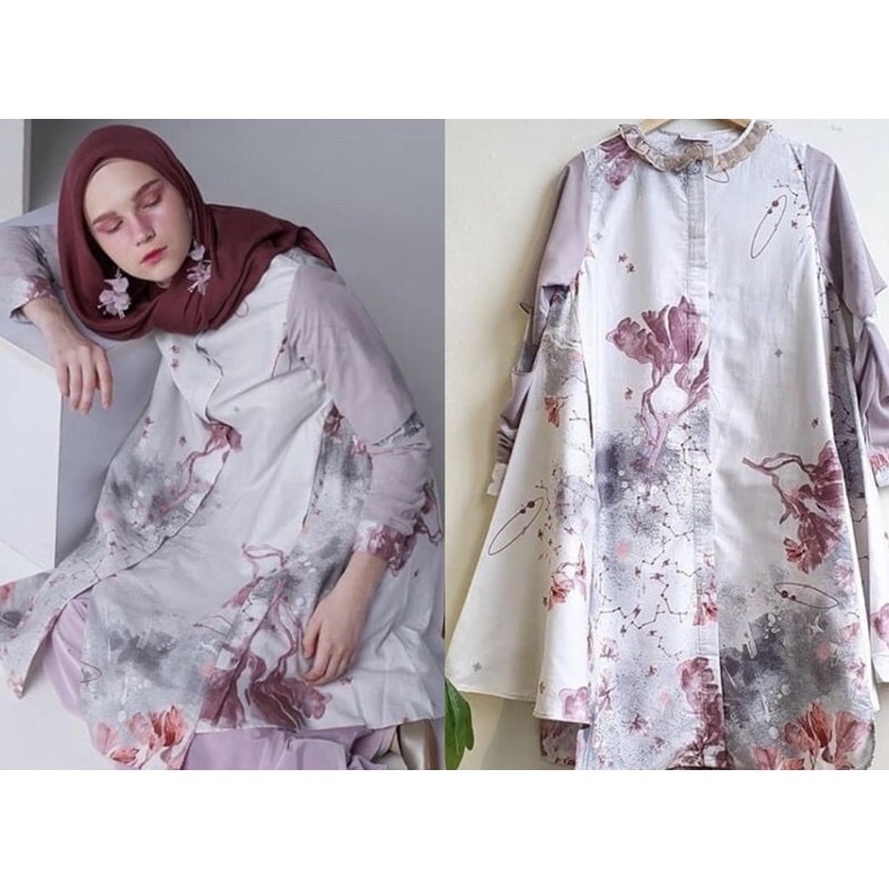 Gelanic Tunic Tunik Ria Miranda Size S Preloved 1xPakai