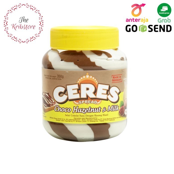 

CERES Spread Choco Hazelnut & Milk Selai Roti Hazel dan Susu 350 g