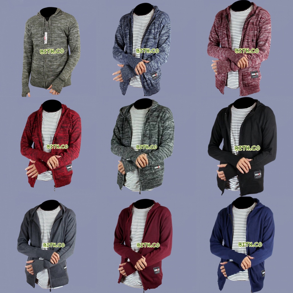 Jaket rajut original clothing model seperti yg dipake ariel noah