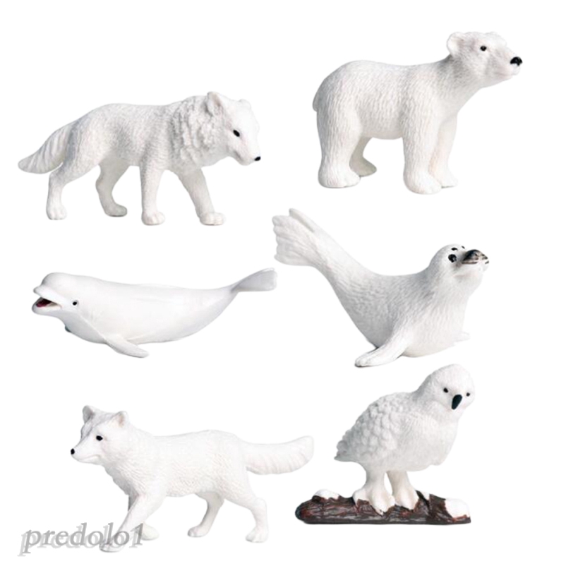 [PREDOLO1] Miniatures Decor Polar Animal Figurines Micro Landscape DIY Accessories