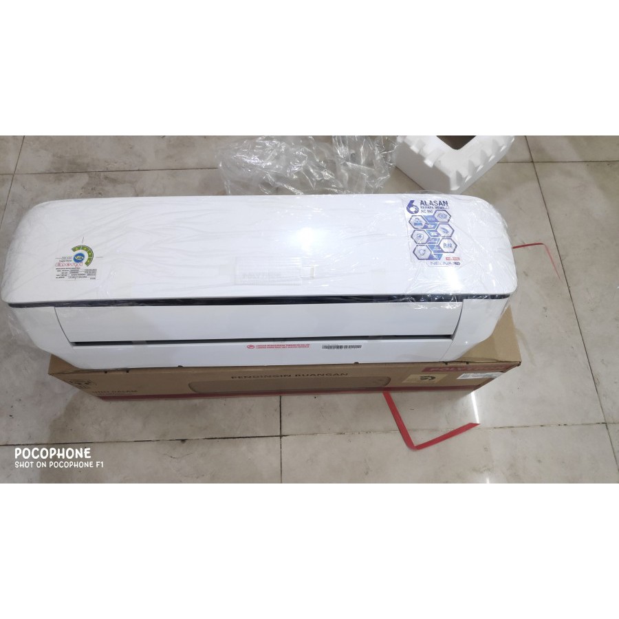 AC POLYTRON PAC 05 VZ 0.5PK 1/2 PK + PASANG R32 NEUVA ICE LOW