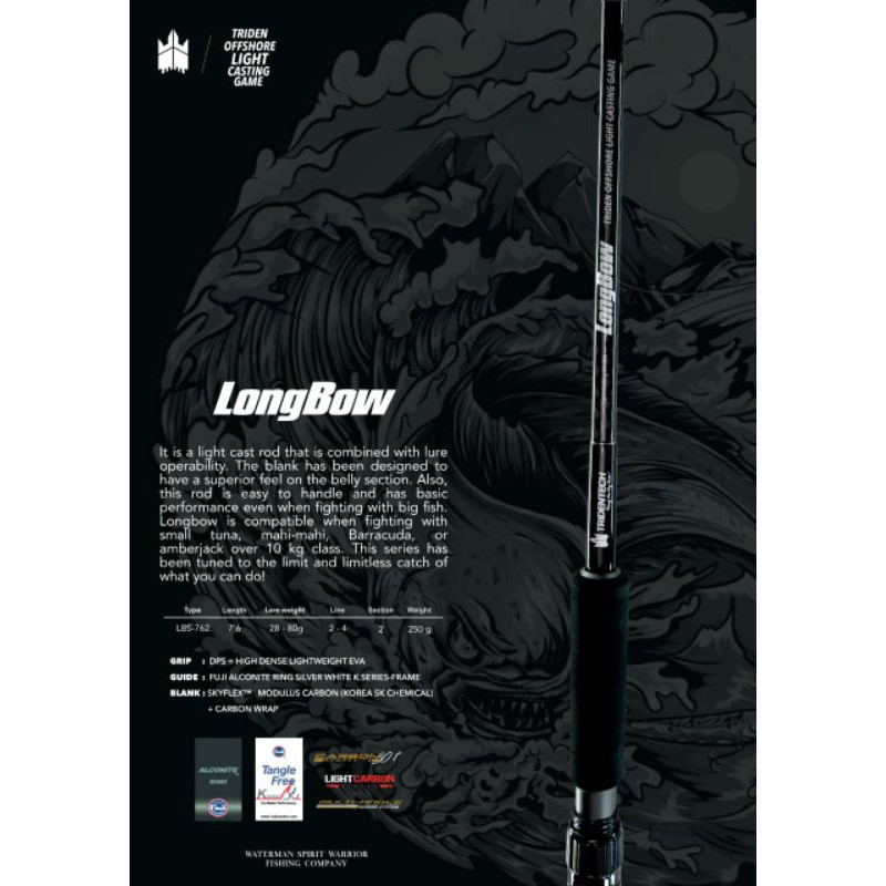 JORAN ROD TRIDENTECH LONG BOW PE 2-4 ...ORIGINAL