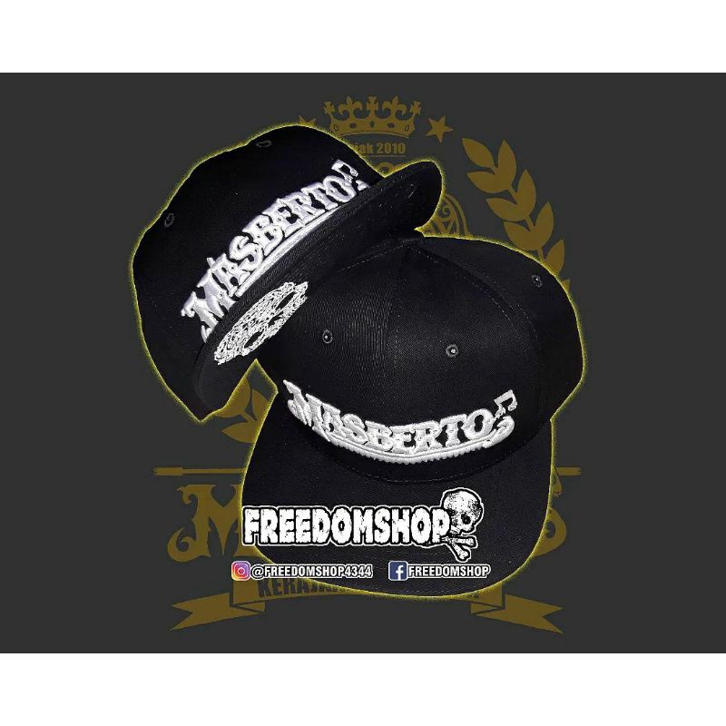 Topi Snapback Masberto Logo Font Original