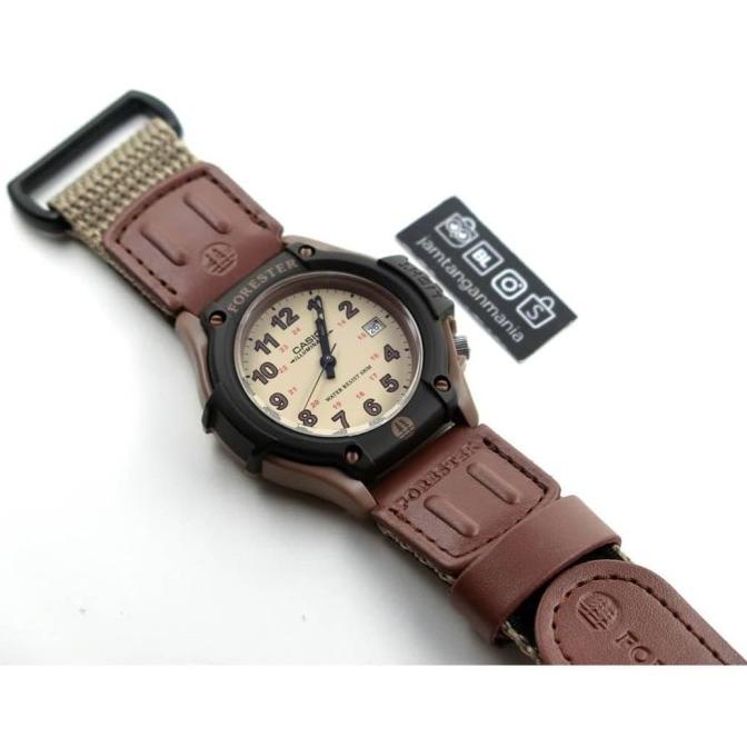 Jam Tangan CASIO FT-500WC-5BVCF FT500WC 5BVCF Canvas Strap Brown