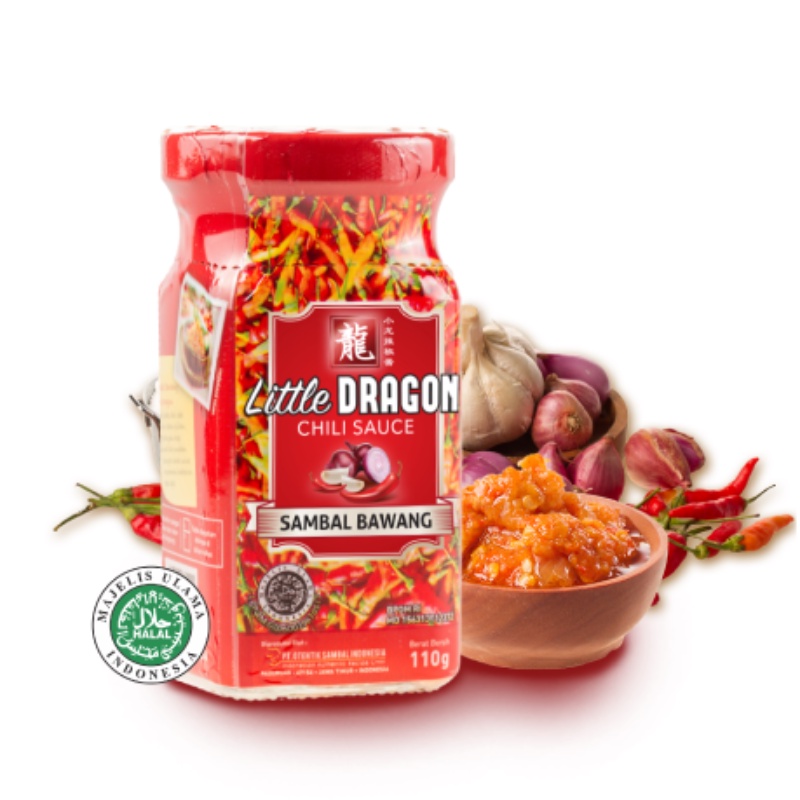 

Sambal Bawang Terasi Pedas Otentik Halal Little Dragon Chili Sachet Kotak Botol Saus Sambal