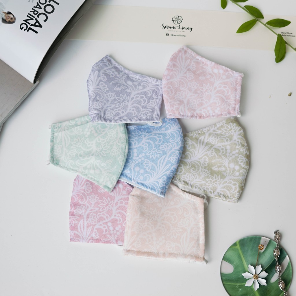 

Seruni Living Masker Kain 2 lapis Motif Brokat