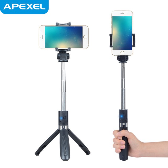 APEXEL Tongsis Selfie Tripod Mini dengan Bluetooth Shutter - APL-D4s