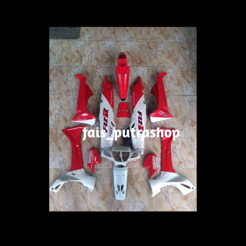 cover body FIZr F1 zr Marlboro merah putih full set halus cover body Yamaha fiz r