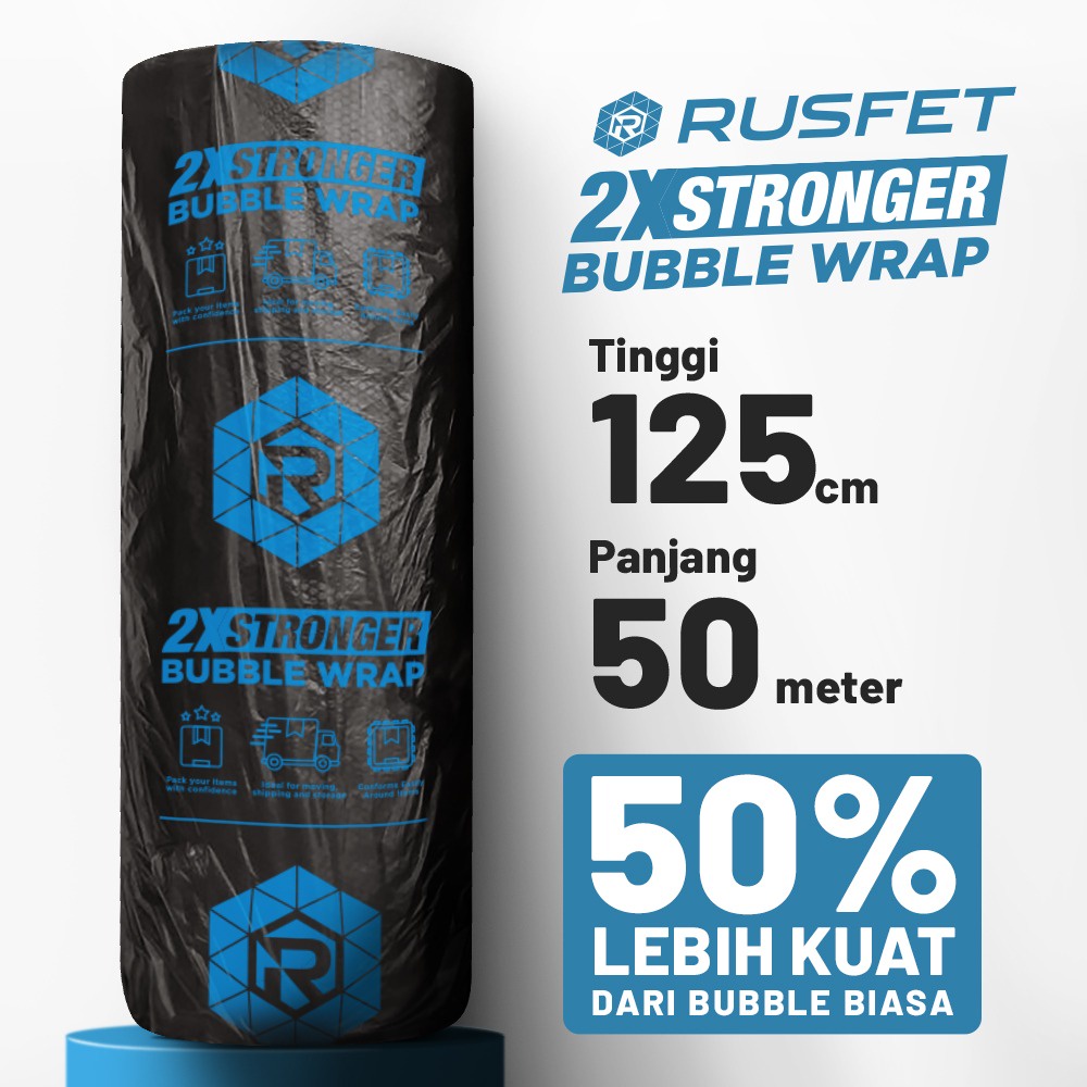 

Plastik Bubble Wrap Tebal Premium 125cm x 50m / Bubble Wrap Pack Rusfet Premium JunDW