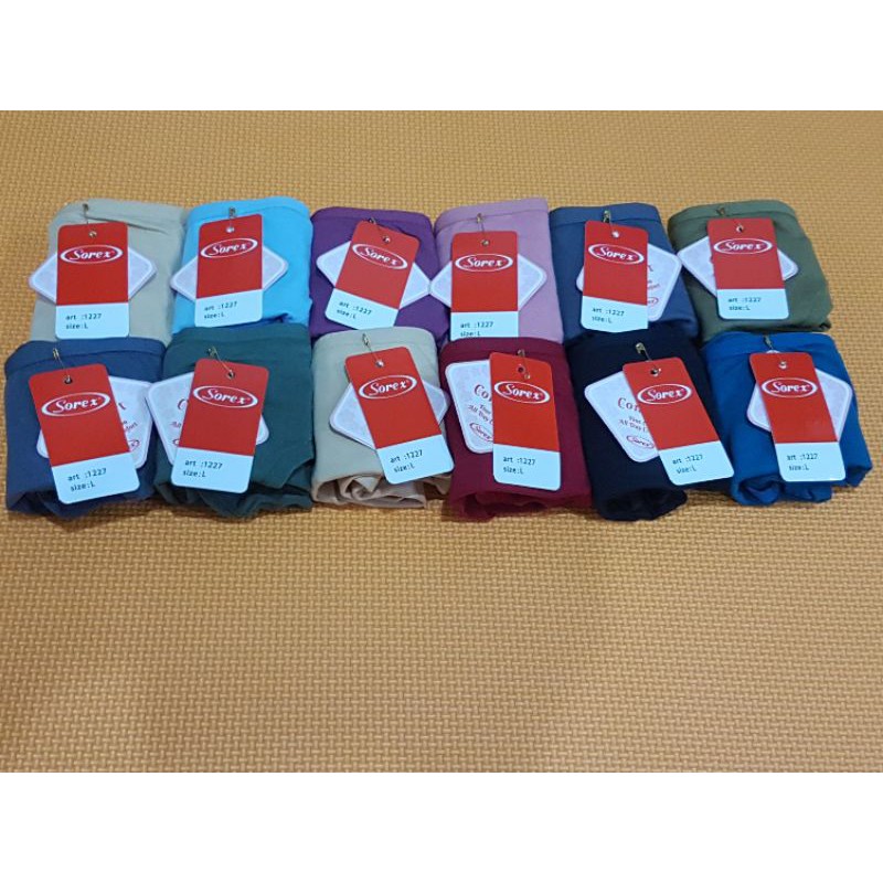 6 pc Celana dalam wanita mini merk Sorex kode 1227 uk. L