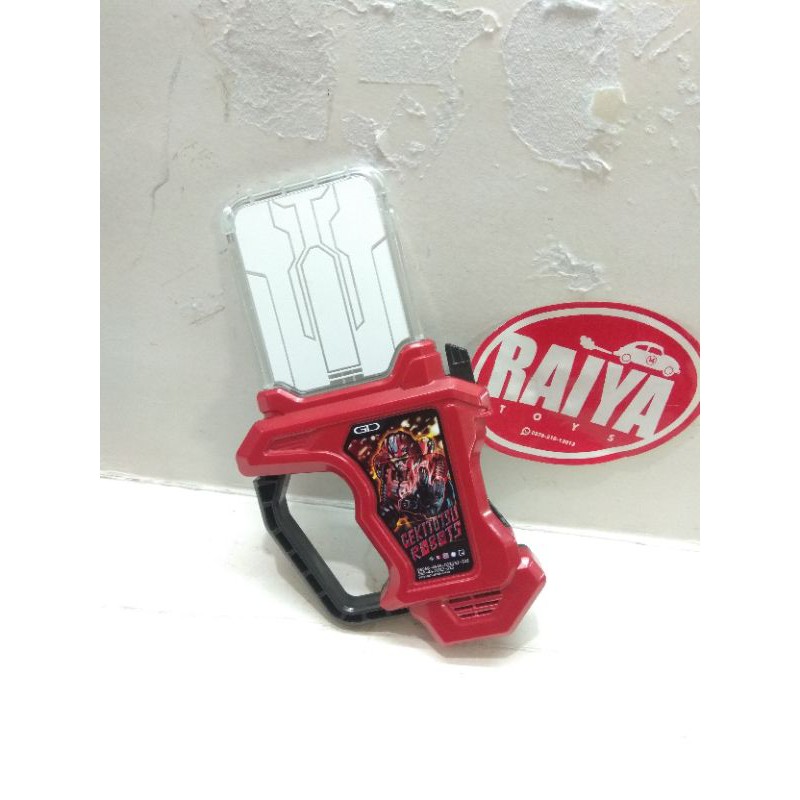 DX GASHAT GEKITOTSU ROBOTS MERAH LUS ORI BANDAI masuk sabuk kamen rider ex aid GAMER DRIVER EX-AID