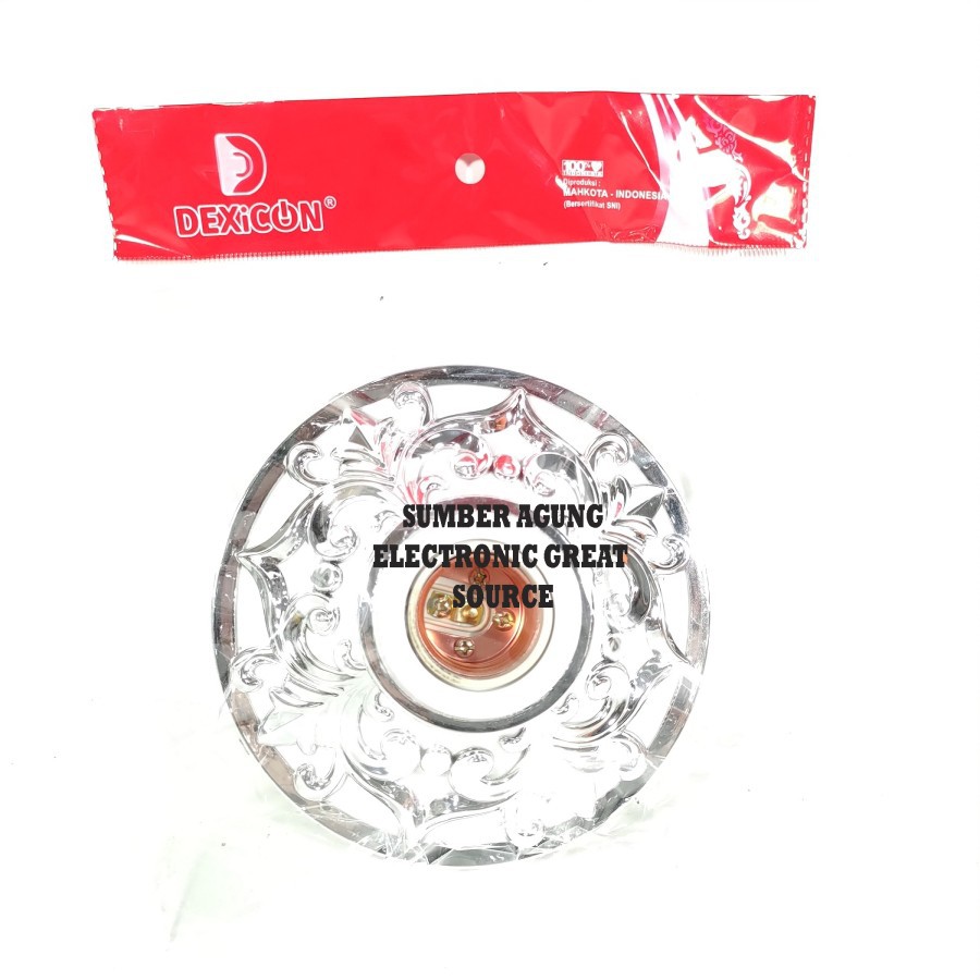 DPS017S Fiting Hias Untuk Plafon Silver Mengkilap Batik Ukir Hiasan Ru