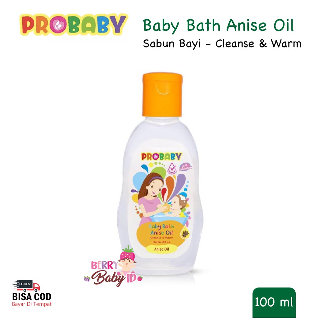 ProBaby Sabun Bayi Pro Baby Bath Anise Oil Cleanse &amp; Warm Anise Oil 100 ml Berry Mart