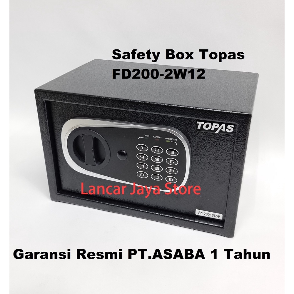 Brankas Digital/Safety Box/Safe Deposit Box/Cash Box Topas FD200-2W12