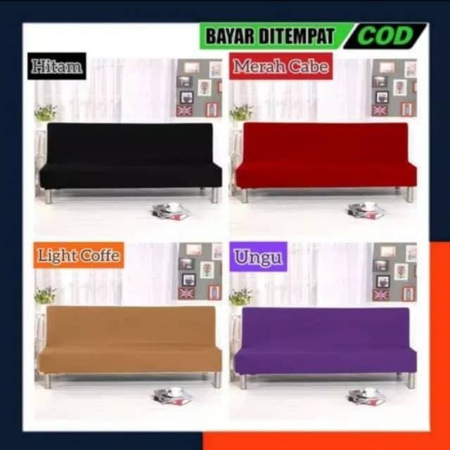 Cove | COVER SOFA BED SARUNG SOFA BED POLOS SMALL MEDIUM LARGE INFORMA INOAC - SMALL, HIJAU TOSCA [R