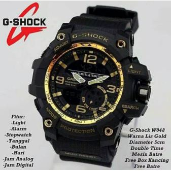 TAHAN AIR JAM TANGAN PRIA CASIO G-SHOCK DUAL-TIME GG-1000 GK001 G-SHOCK