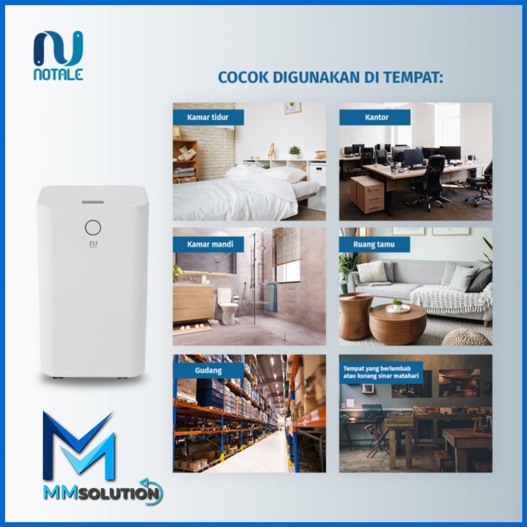 Notale Seco Smart Dehumidifier Serap Kelembapan With Wifi 12L/hari