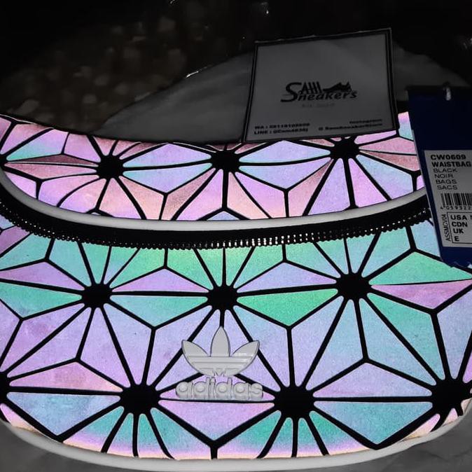 Pengiriman Cepat Adidas originals Waistbag XENO Reflective Black 100%ORIGINAL waist bag BARANG BAGUS