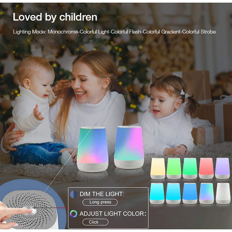 Lampu Tidur LED Smart Touch With 28 Soothing Sound Machine