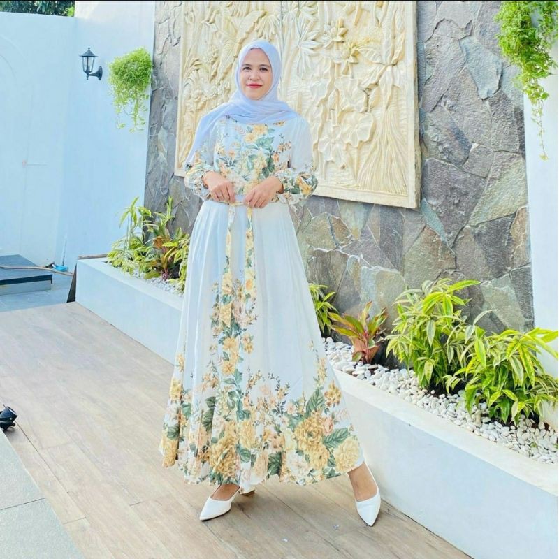 gamis bangkok /gamis import /original bangkok /gamis floral