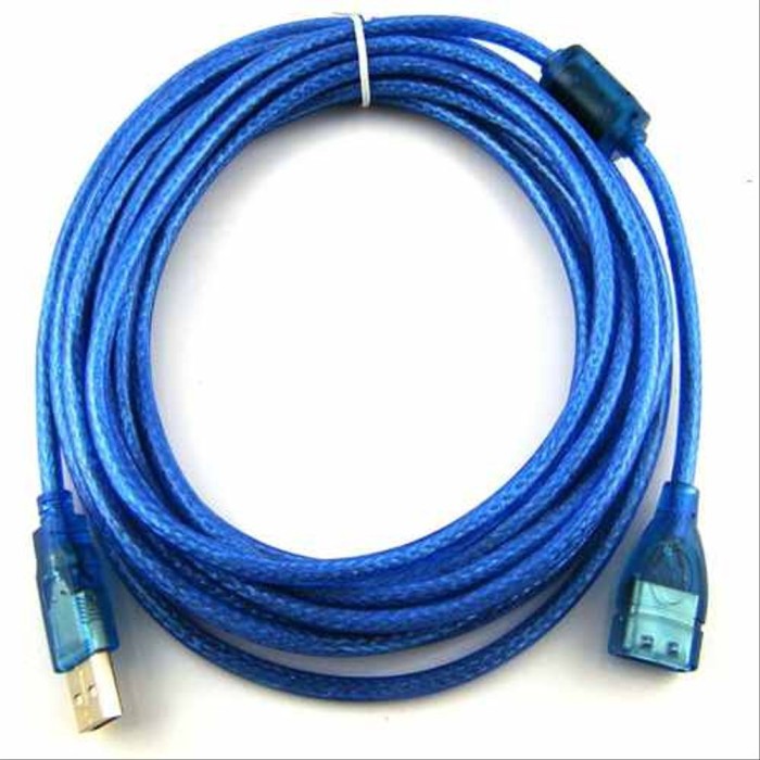 CABLE USB EXTENSION 2.0 TRANSPARAN 10 METER / KABEL PERPANJANGAN USB 10M