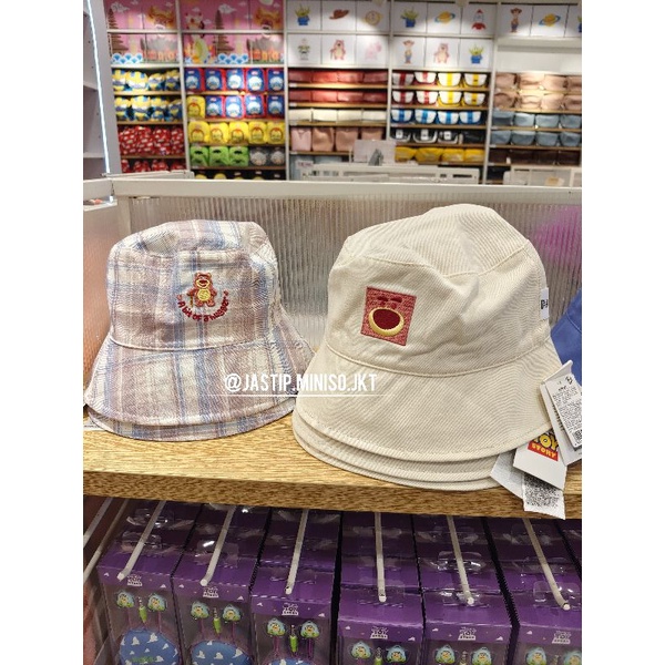 MINISO 🆕 Bucket Hat Bolak Balik Toy Story LOTSO (sz.57cm)