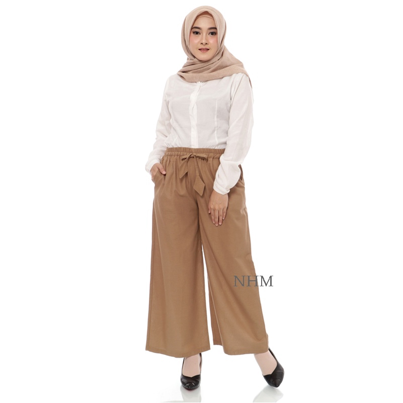 Celana Kulot Linen, Celana Panjang Kulot wanita