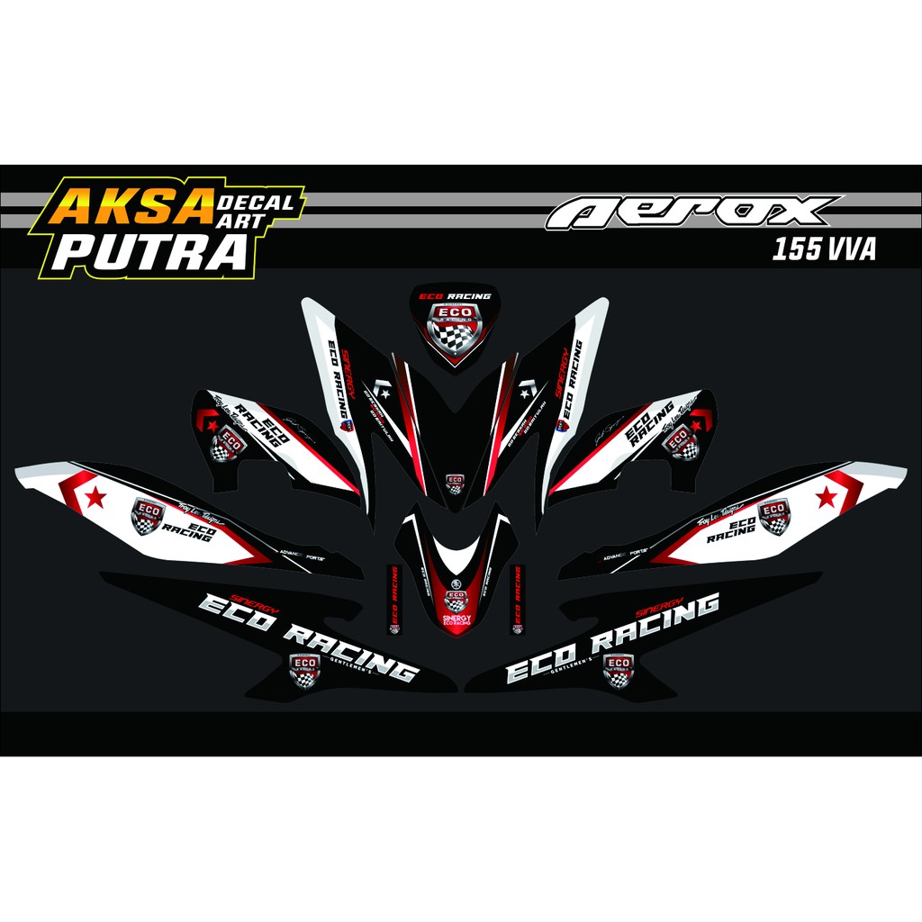 Sticker Aerox 155 Decal Stiker Aerox 155 Full Body