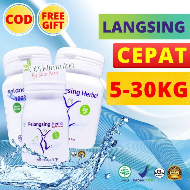 Paket Cepat Langsing Herbal OPH Slimming Herbal Ampuh Menurunkan Lemak Membandel Perut Buncit BPOM