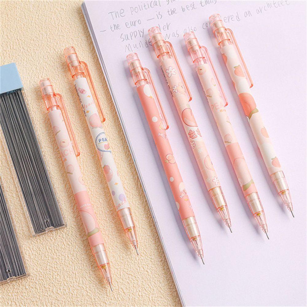 Lanfy Pensil Mekanik 0.5mm Warna Pink Untuk Stationery Sekolah