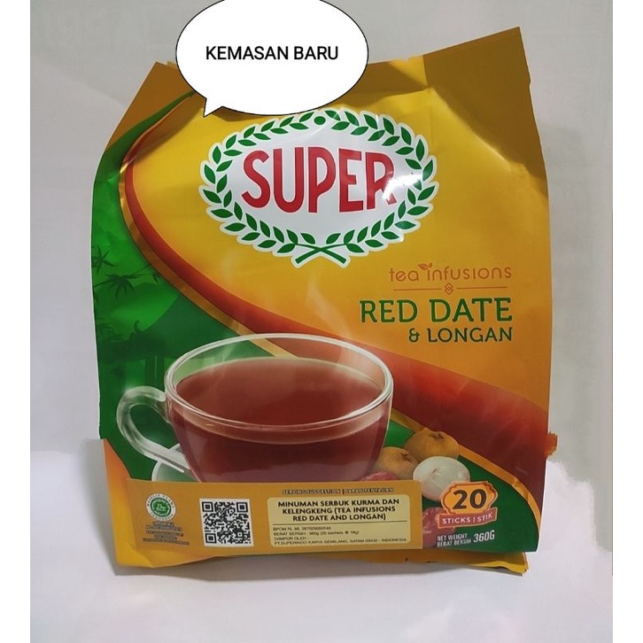 

SUPER INSTANT RED DATE & LONGAN TEA MINUMAN SERBUK KURMA ISI 20