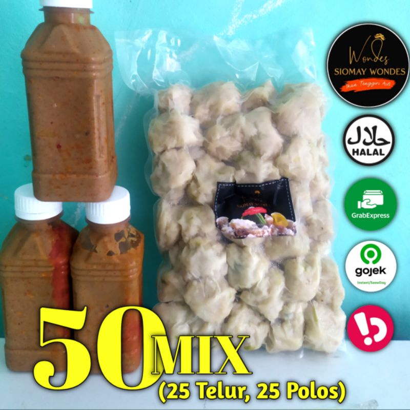 

SIOMAY WONDES SIOMAY PREMIUM ISI 50 MIX SIOMAY IKAN TENGGIRI ASLI HALAL FROZEN