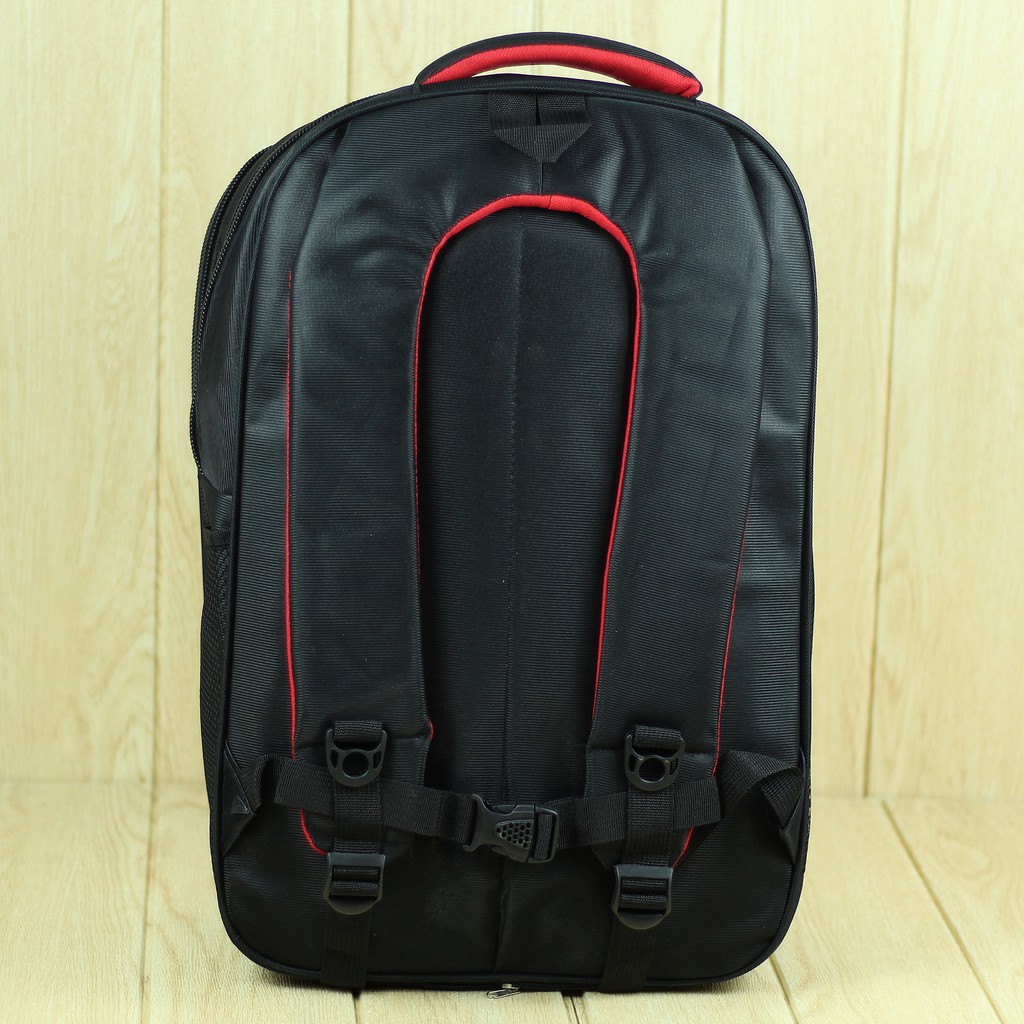 Ransel Gendong Pria Polo Mikro Hitam Tas Punggung Laptop Cowok SMP SMA Keren Berkualitas Keren Awet Backpack Pria Hitam Polos Tebal Bonus raincover Murah