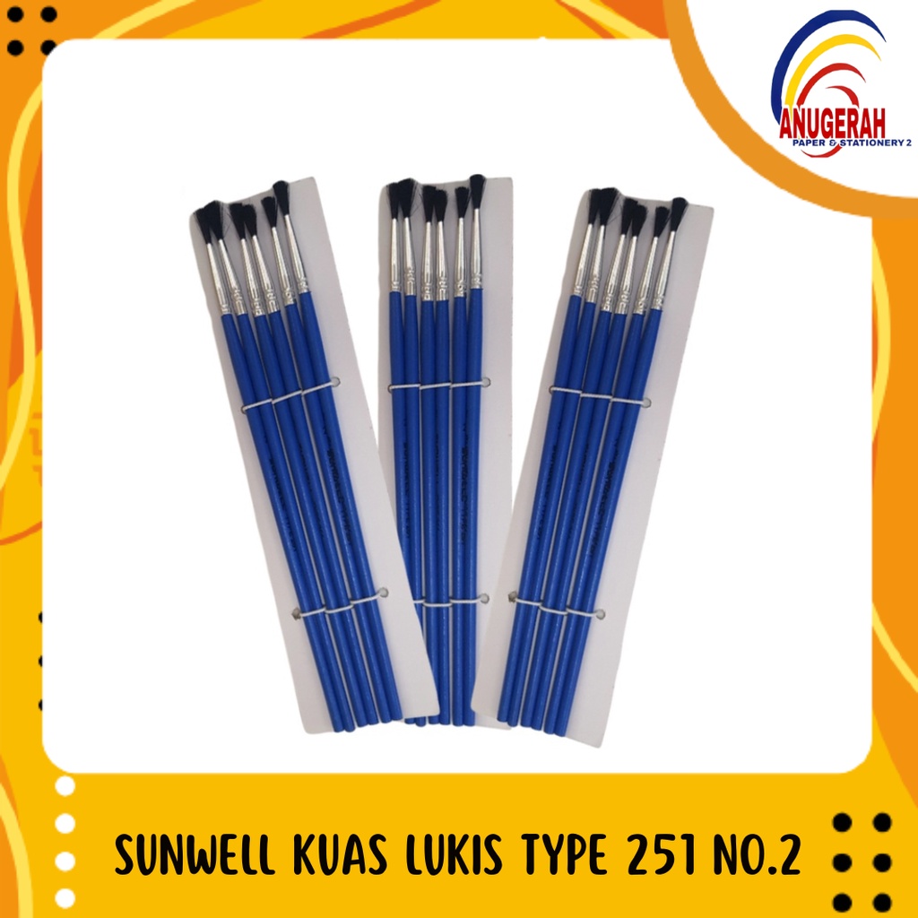 

SUNWELL KUAS LUKIS TYPE 251 No.2 (PCS)