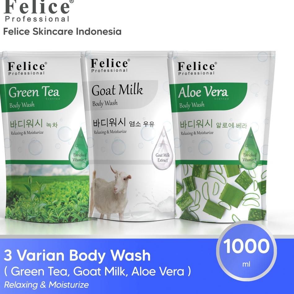 Promo Menarik--Felice Skincare Body Wash 1000ml