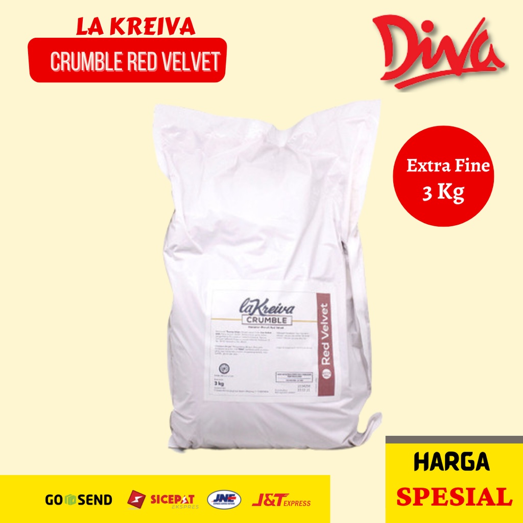 

La Kreiva Crumble Extra Fine Red Velvet 3 Kg