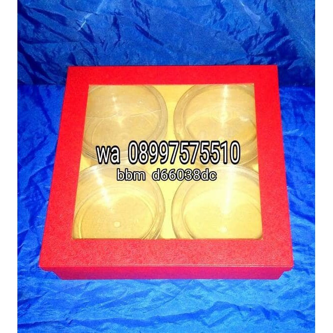 

FRESH Box Parsel kue kering isi 4 toples 500gram Natal merah ISTIMEWA