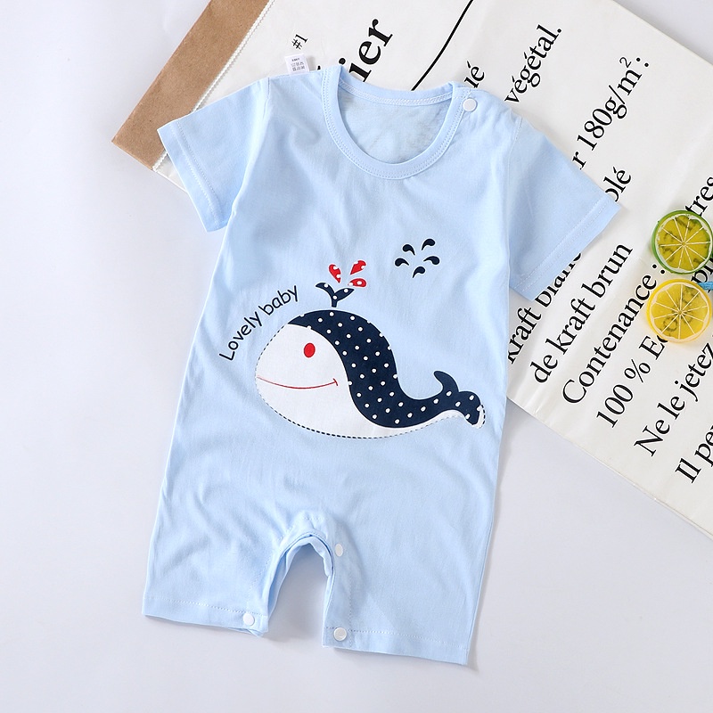 PGT - Romper Bayi Laki-Laki/Perempuan Lengan Pendek Tulisan Baby Jumper Pakaian Bayi